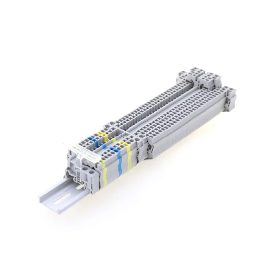 Bloques de terminales de resorte para carril DIN de doble capa Phoenix St Multi